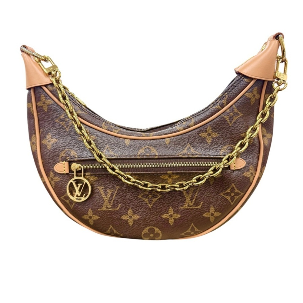 Louis Vuitton LOUIS VUITTON Shoulder Bag Monogram Loop Canvas Brown Women's M...
